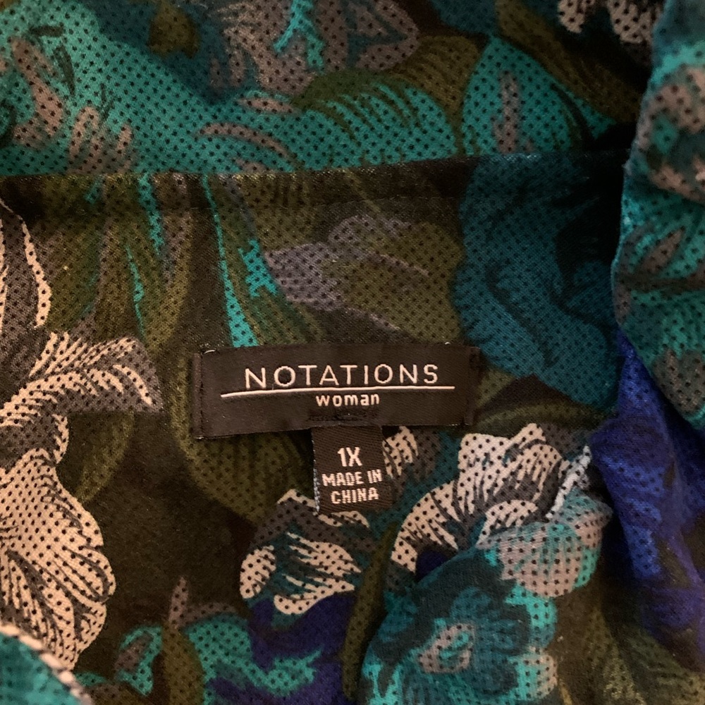 Donated Notations Women 1X lightweight jacket EUC - Picture 3 of 6